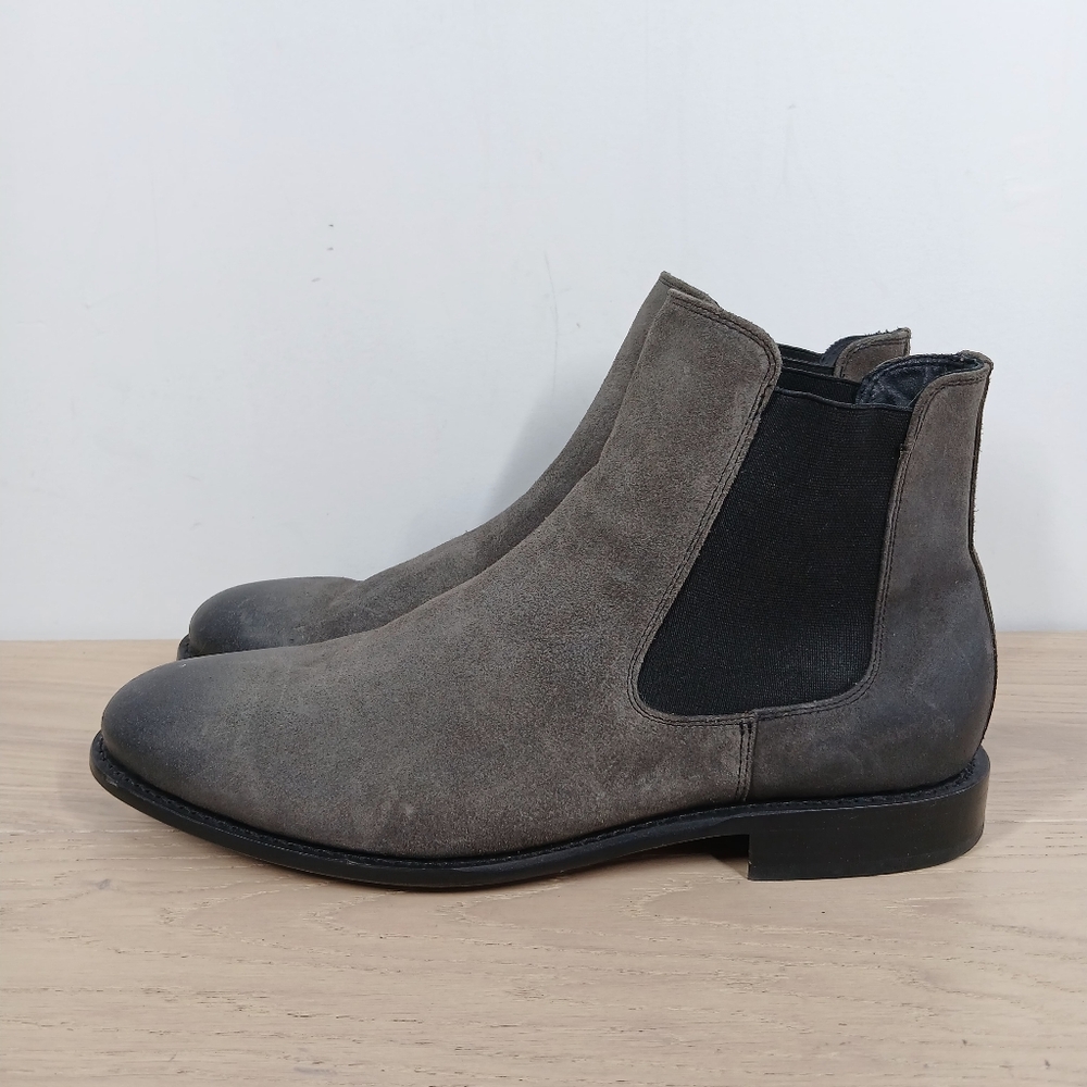 Thursday Boot Co. Grey Leather Everyday Chelsea Boots 1543